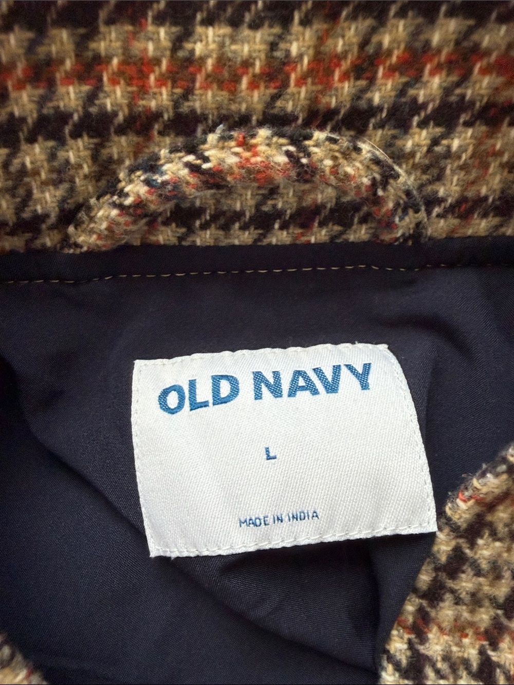 Old Navy Brown Plaid Bomber Jacket - Picture 2 of 3